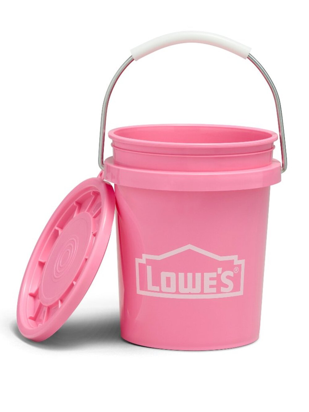 Lowe's Pink Mini Bucket with Lid 0.4-quart BPA-Free